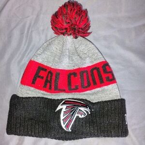 NFL Falcons Unisex Beanie - Red, Gray, Black